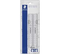 562-Polybag 2 Règles Plates Transparentes 15 Cm Pour Gauchers & Droitiers