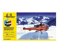[56289] Heller STARTER KIT Maquette Hélicoptère Alouette III Sécurité Civile ...