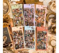 563 Pièces Floraux Botaniques Autocollants Pour Scrapbooking, 6 Design Stickers Vintage, Stickers Bullet Journal, Autocollants Décoratifs, Accessoires De Scrapbooking Journal