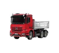 TAMIYA 56361 Mercedes-Benz 1:14 MB Arocs 3348 Rouge/argenté Kipper - Kit à Assembler - Camion radiocommandé, Camion, Jouet de Construction, modélisme, Bricolage