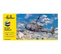 [56486] Heller STARTER KIT Maquette Hélicoptère SA 342 Gazelle 1:48