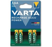 [56743 101 404] Varta Blister de 4 Piles RECHARGE ACCU Power 550 mAH AAA Micr...
