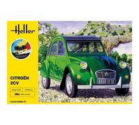 [56765] Heller STARTER KIT Maquette Voiture Citroen 2 CV 1:24