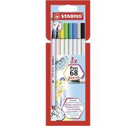 STABILO Feutre pinceau Pen 68 brush – étui en carton de 8 G
