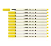 [568/24-10] STABILO Lot de 10 Feutres pinceau Pen 68 brush, jaune citron