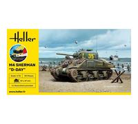[56892] Heller STARTER KIT Maquette Char M4 Sherman D-Day 1:72