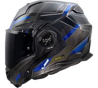 LS2 Helmets Casque moto modulable ADVANT X SPECTRUM Noir Titan / Bleu XL