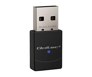 56984 Carte Ordinateur : Réseau WiFi USB A Mâle USB 2.0 Noir QOLTEC