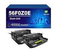 56F0Z0E Unité De Tambour Compatible avec Les Imprimantes pour Lexmark B2338dw B2442dw B2546dn B2546dw MB2338adw MB2442adwe Et MB2546adwe 60 000 Pages,56F0Z0E-2 Pack