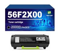 56F2X00 Cartouche De Toner Compatible pour Lexmark MS321dn MX321adw MX321adn MS421dn MS421dw MX421ade MS521dn MX521ade MX521de MX522adhe MS621dn MS622de, 20000 Pages,Black-1 Pack