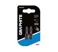 56H501 Embout Phillips PH2 L. ges: 25mm Fixation: 1/4" (C6,3mm) 2pcs GRAPHITE