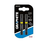56H529 Bit Torx® TX40 L. env : 50 mm Fixation : 1/4" (E6,3 mm) 2 pcs GRAPHITE