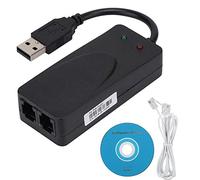 56K Modem Fax Externe Modem Fax avec Deux Ports Pilote de Modem Externe USB 2.0, pour Win 7 / Win 8 / Win 10 / Win XP