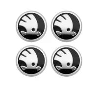 (56MM argent) 4pcs 56mm 60mm voiture roue centre moyeu cache-moyeu jante couverture emblème autocollants