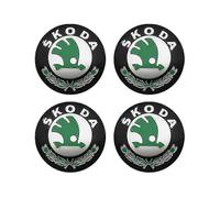 (56MM vert) 4 pièces 56mm 60mm voiture roue centre moyeu cache-moyeu jante couverture emblème autocollants