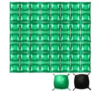 56pcs Ballons Muraux Carrés en Aluminium à Thème Pixel, Toile de Fond Ballon Cubique Double Face Vert et Noir Kit Tunnel d'Arche à Thème Jeu pour Décorations de Fête d'Anniversaire Photomaton