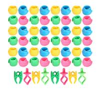 56Pcs Bobbin Thread Buddies en Silicone, Accessoires de Machine à Coudre, Clip de Bobine Réutilisable pour Outils de Broderie, Organisez Vos Fils et Empêchez Leur Démêlage avec 48P