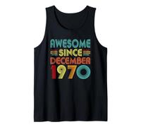 56th Birthday Idea Awesome Since December 1970 56 Years Old Débardeur