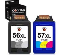 56Xl 57Xl Cartouches D'Encre Remplacement Pour Hp 56 Xl 57 Xl Deskjet 450 450Ci 5150 5550 5650 9680Gp Officejet 6105 4110 4212 4215 Photosmart 7350 7660 7760 Psc 1210 1215 1315 2110 1350