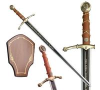 57 SPECIAL REPLICAS Accessoire Historique monumentale de Templier sans Fourreau 112 CM avec Une tenture Murale SW-601