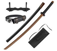 57 SPECIAL REPLICAS Bokken Katana 102 cm en Polypropylène - Sabre d'Entraînement Arts Martiaux avec Fourreau & Ceinture - Accessoire Kendo Aïkido Iaïdo avec Support & Sac, GXSW-07