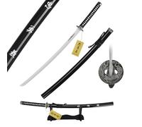 57 SPECIAL REPLICAS Katana en Bois, Katana Decoration Inspiré Le Dernier Samoura, Sabre avec Support inclus, Design artisanal, Sûr pour tous, Élégance japonaise pour votre intérieur JT10319