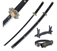 57 SPECIAL REPLICAS - Katana One Piece en Bois - Épée Bambou Sabre Japonais Decoratif - Anime Samourai Cosplay Costume Decoration - Catana Deco - Roronoa Zoro - 105cm
