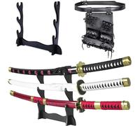 57 SPECIAL REPLICAS - Katana One Piece en Bois - Épée Bambou Sabre Japonais Decoratif - Anime Samourai Cosplay Costume Decoration - Catana Deco - Roronoa Zoro - 105cm