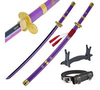 57 SPECIAL REPLICAS - Katana One Piece en Bois - Épée Bambou Sabre Japonais Decoratif - Anime Samourai Cosplay Costume Decoration - Catana Deco - Roronoa Zoro - 105cm