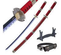 57 SPECIAL REPLICAS - Katana One Piece en Bois - Épée Bambou Sabre Japonais Decoratif - Anime Samourai Cosplay Costume Decoration - Catana Deco - Roronoa Zoro - 105cm