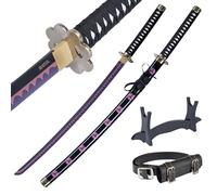 57 SPECIAL REPLICAS - Katana One Piece en Bois - Épée Bambou Sabre Japonais Decoratif - Anime Samourai Cosplay Costume Decoration - Catana Deco - Roronoa Zoro - 105cm