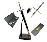 57 SPECIAL REPLICAS Ouvre Lettre Coupe Papier 22 cm avec Support, Gaine et Boîte Cadeau - Inspiré par LOTR - Ouvre Enveloppe Collectif - Decoration de Collection, KW1122