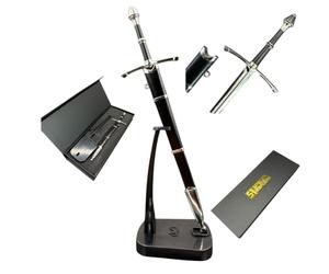 57 SPECIAL REPLICAS Ouvre Lettre Coupe Papier 22 cm avec Support, Gaine et Boîte Cadeau - Inspiré par LOTR - Ouvre Enveloppe Collectif - Decoration de Collection, KW1122