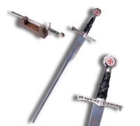 57 SPECIAL REPLICAS Ouvre-Lettres Historique Élégant - Ouvre Lettres Mini épée Réplique Historique - Décor Unique de Bureau - Cadeau Exclusif - ÉPÉE des Templiers G23