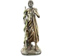 57 SPECIAL REPLICAS Statuette Decoration - ASCLÈPIOS Debout Dieu Grec DE LA MÉDECINE - Figurine Decoration Noel Bronze Sculpture Statue Cadeau Homme Cadeau Femme Décoration Salon