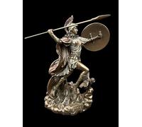 57 SPECIAL REPLICAS Statuette Decoration - Athéna, déesse Grecque de la Sagesse, lançant Un Javelot - Figurine Decoration Noel Bronze Sculpture Statue Cadeau Homme Cadeau Femme Décoration Salon