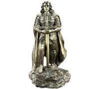 57 SPECIAL REPLICAS Statuette Decoration - Le Roi Arthur Debout avec Une ÉPÉE - Figurine Decoration Noel Bronze Sculpture Statue Cadeau Homme Cadeau Femme Décoration Salon
