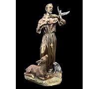 57 SPECIAL REPLICAS Statuette Decoration - Saint François d'Assise, missionnaire - Figurine Decoration Noel Bronze Sculpture Statue Cadeau Homme Cadeau Femme Décoration Salon