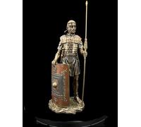 57 SPECIAL REPLICAS Statuette Decoration - Soldat Romain en Armure avec Un Bouclier - Figurine Decoration Noel Bronze Sculpture Statue Cadeau Homme Cadeau Femme Décoration Salon