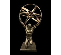 57 SPECIAL REPLICAS Statuette Decoration - Un Titan Atlas agenouillé avec Une voûte céleste sur Le Dos - Figurine Decoration Noel Bronze Sculpture Statue Cadeau Homme Cadeau Femme Décoration Salon