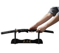57 SPECIAL REPLICAS Support Katana - Porte Epee Japonais Emboîtable - Presentoir pour Catana, Wakizashi, Tanto, Sabre Samurai avec Inscription Bushido, GXWOOD-01