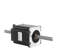 57 Through the ladder screw stepper motor T10 linear screw telescopic linear motor through the length of 76MM(57 motor Lead 20)