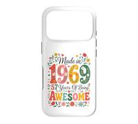 57 Year Old Made in 1969 Retro Floral 57th Birthday Women Coque pour iPhone 17 Pro