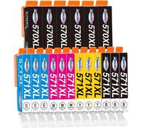 570 571 Xl Ink Cartridges Compatible With Canon 571 For Canon Ts5055 For Pixma Ts5050 Mg5750 Ts5053 Mg6852 Mg6850 Mg5700 Mg5752 Mg5753 Pack Of 16