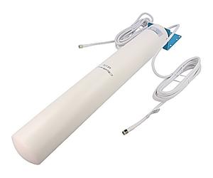 57045 Antenne blanche SMA-J 50W 600-2700MHz 50Ω 3 mètres 12dBi -20-85°C QOLTEC
