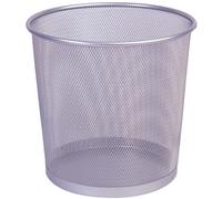 Q-CONNECT Corbeille en maille 924225 – 13 L – 265 x 285 x 240 mm – Métallique