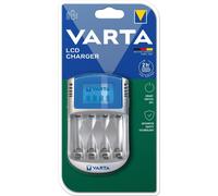 [57070201401] VARTA Chargeur LCD Charger 2/4 Piles avec Adaptateur 12 V