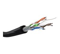 [57293] Goobay CAT 6 câble réseau Outdoor, U/UTP Cuivre CCA 100m Noir
