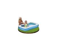 Intex 57403 Pataugeoire gonflable rectangulaire pour petits enfants.