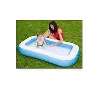 Intex 57403 Pataugeoire gonflable rectangulaire pour petits enfants.